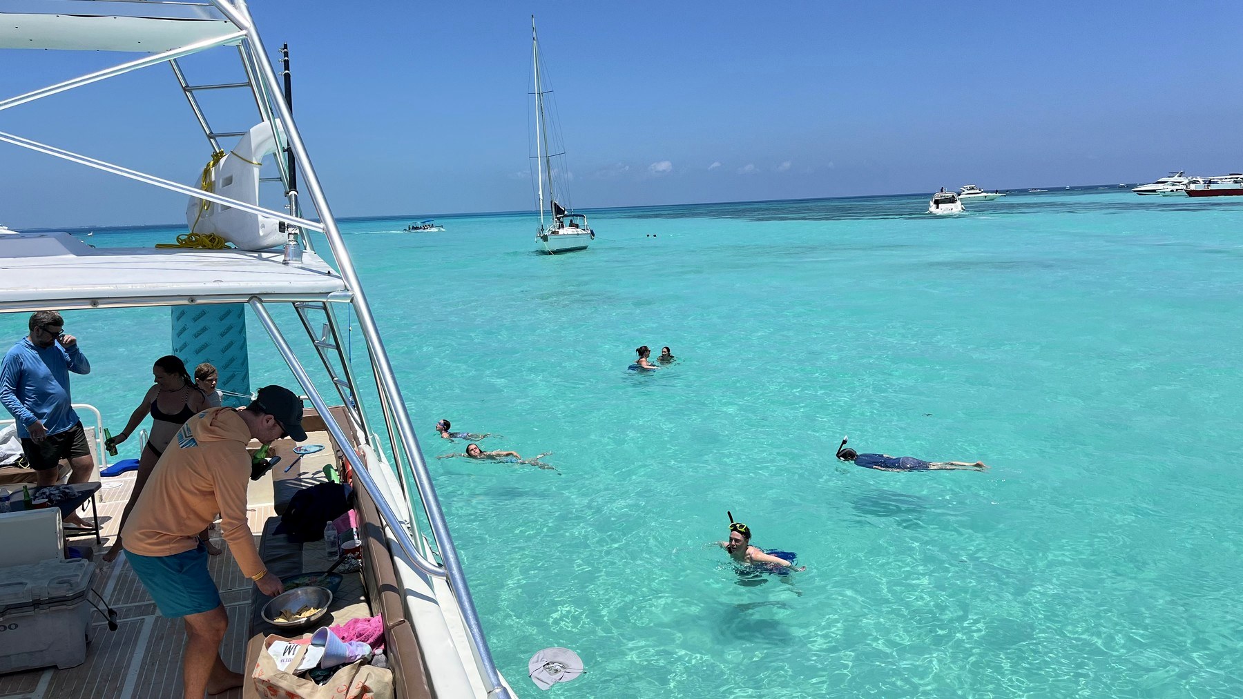 Turquoise Caribbean water that kept calling us back